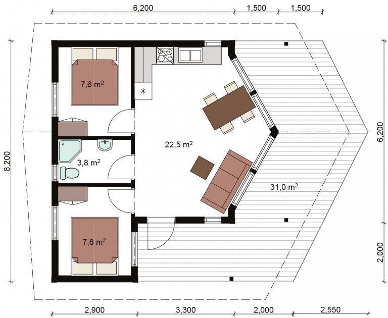 Tunturi 48 floor plan